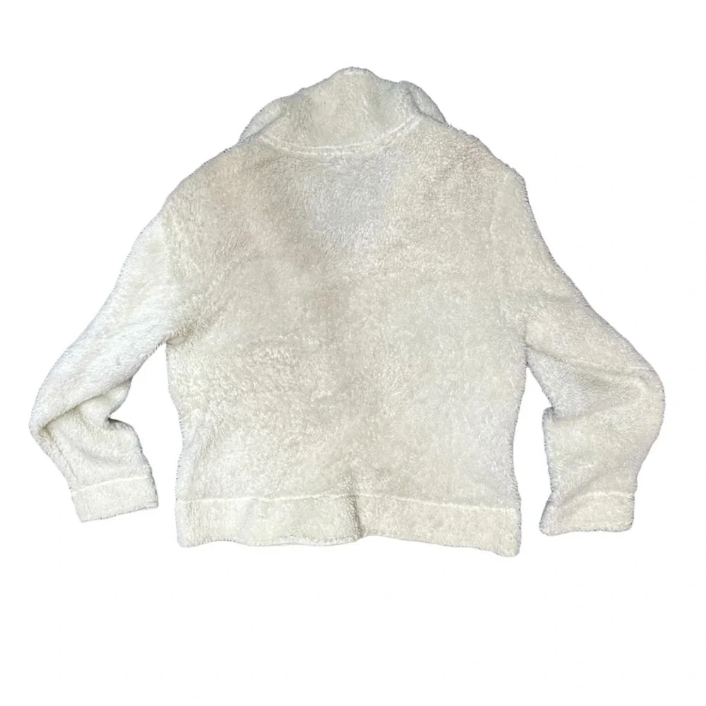 L.L. Bean Cream Sherpa Sweater for Cozy Comfort